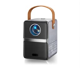 Lìon® Mini Beamer - Beamer - Projector - Zilvergrijs - 8cm x 11cm x 18cm — thumbnail 1