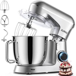 Keukenmachine - Kneedmachine Robot - Bakken en Koken - Stille Fermentatie - 5.5 Liter - Zwart — thumbnail 2