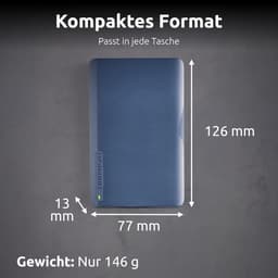 Externe Harde Schijf - Draagbare Opslag - Bestanden Opslaan - Plug & Play - 2 TB - Blauw — thumbnail 4