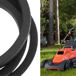 Aandrijfriem Grasmaaier - Reserveonderdeel - Gazononderhoud - Duurzaam Rubber - 1118 mm Buitenlengte - Zwart — thumbnail 3