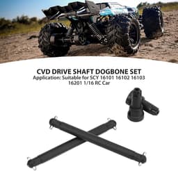 CVD aandrijfas dogbone set - staal - efficiënt voor SCY16101 16102 16103 16201 - verbeterde prestaties - ShopVlot — thumbnail 3
