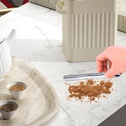 Tafelschraper Kruimelveger - Tafelreiniger Metaal - Tafels Schoonmaken - Draagbaar Zakformaat - 15 cm - Zilver — thumbnail 2