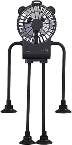 Tafelventilator Robot - Persoonlijke Ventilator - Koelte Creëren - Robot Design - 16.7 cm Breed - Zwart — thumbnail 1