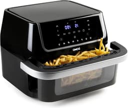 Airfryer met Venster - Hete Lucht Oven - Gezond Frituren - Flexibele Capaciteit - 10 Liter - Wit — thumbnail 1