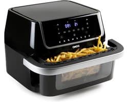 Airfryer met Venster - Hete Lucht Oven - Gezond Frituren - Flexibele Capaciteit - 10 Liter - Wit