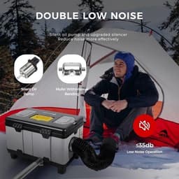 Dieselverwarming – Dieselkachel – Mobiele Verwarmer – Camperkachel – Vrachtwagenkachel – 8KW Vermogen – 5,2L Brandstoftank — thumbnail 1