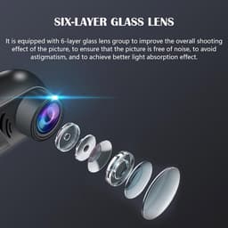360 Graden Videorecorder - Zwart - Eén Maat - Draaibare Dashcam met Voor- en Achteraanzicht - Voor Auto's — thumbnail 4