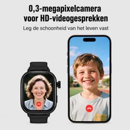 Vashoy T86 - 2026 Smartwatch voor kinderen-speciaal ontworpen voor kinderen-voorzien van GPS-tracking en een simkaart-SOS-functie-bijbehorende app beschikbaar-scherm van 368×448 pixels-het ideale cadeau. — thumbnail 4