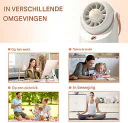longziming -Tafelventilator - Bureaufan Met Waterkoeling - Draagbare Mistventilator - Verstelbare Hoek Voor Luchtstroom - Duurzaam Abs Materiaal - Compact Ontwerp Voor Mobiliteit - Ideale Koeling Op Reis - 1 Stuk — thumbnail 4