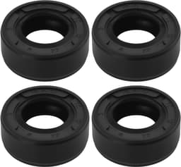 Dailygoods- Olieafdichting 4 Stuks - Nitrilrubber - 12x22x9 mm - Geschikt voor Grasmaaier/Auto/Motorfiets/Truck - Zwart - Eenvoudig te Installeren - Keerring — thumbnail 1