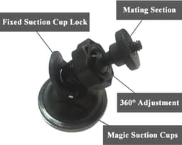 auto Houder Dashcam Recorder, met 5 Soorten Adapter, voor Rijden en Camera DVR Camcorder GPS Action Camera — thumbnail 3