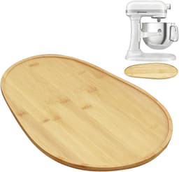 Keukenmixer Schuiver - Apparaat Glijmat - Apparaten Verplaatsen - Beschermt Werkbladen - 38.7 x 27.5 cm - Houtkleur — thumbnail 1
