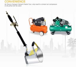 Multifunctional Mortar Sprayer, Cement, Mortar, Gun, Funnel Gun, Plaster, Gun, Spray Gun, Paint Gun with 4 Nozzles - ShopVlot — thumbnail 3