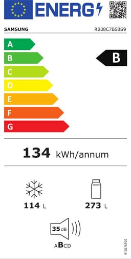 Samsung RB38C7B5BS9/EF - Koel-vriescombinatie - Zilver - Met Wi-Fi — thumbnail 2