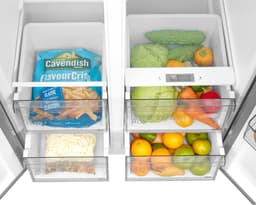 Midea MDRS619FIE46 - Amerikaanse koelkast - Total No Frost - Geborstelde RVS - Inox - 41 dB - E label — thumbnail 3