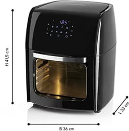 Digitale XL heteluchtfriteuse 12 liter - Vetarm en Zacht Koken met 9 Programma's — thumbnail 4