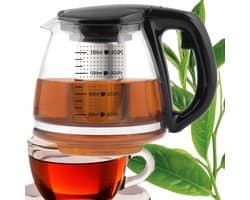 Berretti Martibello Glazen Theepot met Zetgroep 1,5L - Elegant & Stevig