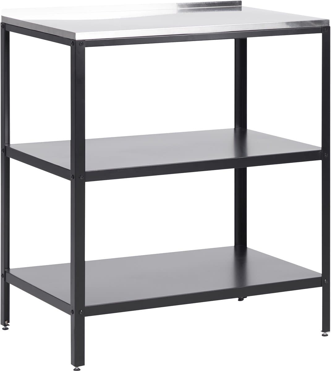 BELIANI VILAMA - Buitenkeuken eiland - Zwart - 80x50x92 cm - Staal — afbeelding 1