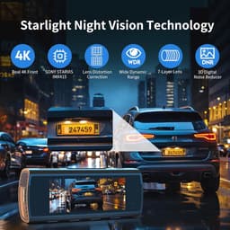 4K Dashcam voor Auto met GPS, Wifi, Nachtzicht en 64GB SD-kaart — thumbnail 4