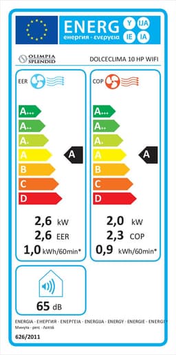 Draagbare Airconditioning Olimpia Splendid OLIMPIA DOLCECLIMA 10 HP WIFI 2189F Wit - Mobiele Airco — thumbnail 3