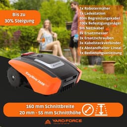 Robotmaaier tot 260 m² met Bluetooth bediening en mulchsysteem — thumbnail 4