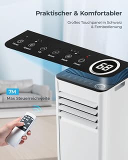 Mobiele Airco - Airconditioning - Ventilatoren - Airco Zonder Afvoerslang - Wit — thumbnail 4