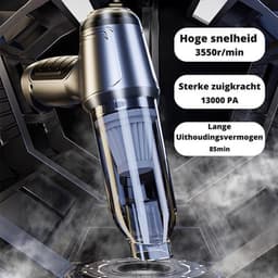 Happyment Kruimeldief - Handstofzuiger - Snoerloos - Draadloos - Auto Stofzuiger - Caravan - Best Verkocht - Groen — thumbnail 4