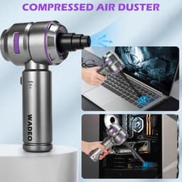 Mini-handstofzuiger accu 18 kPA draadloze autostofzuiger - 35 minuten looptijd - borstelloze motor - 3 snelheden - 210.000 omw/min - stofblazer - pneumatische spray - pc-reinigingsset - krachtige zuigkracht — thumbnail 5