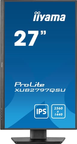 iiyama ProLite XUB2797QSU-B2 - 27 inch - QHD - IPS - USB-Hub (2x) - Verstelbaar — thumbnail 4