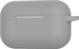 Case - Geschikt voor Apple AirPods Pro 2 - Siliconen Hoes met Clip - Silicone Hoesje Cover - Grijs — thumbnail 5