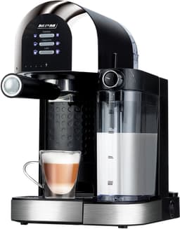 MPM - Espressomachine / Koffiemachine met Ingebouwde Melkopschuimer - 6 soorten Koffie - Pistonmachine / Koffiemachine 15 Bar / 1470W — thumbnail 1