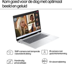 "HP ENVY x360 16-ac0950nd Intel Core Ultra 5 125U Hybride (2-in-1) 40,6 cm (16"") Touchscreen 2K 16 GB LPDDR5-SDRAM 512 GB SSD Wi-Fi 7 (802.11be) Windows 11 Home AI PC Zilver" — thumbnail 2
