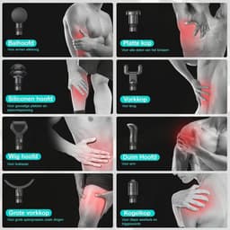 Massage Pistool Diepe Spiermassage Draagbaar Stil Elektrisch Apparaat - 99 Snelheid 2550 Mah Led Display Touchscreen Usb C Oplaadbaar — thumbnail 3
