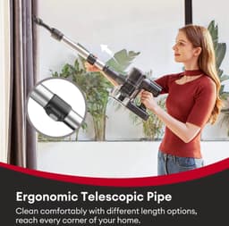 steelstofzuiger met 2 accu’s draadloos 300Watt met 5 verschillende opzetstukken - Anti-klitten systeem - Zakloos - Handstofzuiger - Kruimeldief TD1-C plus 2X accu's — thumbnail 3
