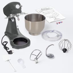 KitchenBrothers Keukenrobot - Keukenmachine - 6,2L Mengkom - 1800W - BPA-vrij - Keukenmixer - Aluminium - Antraciet — thumbnail 4