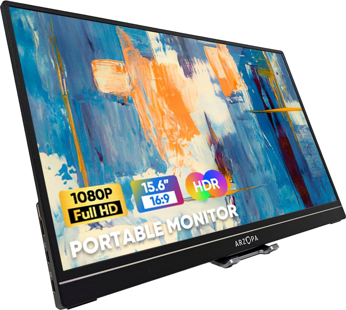 Arzopa A1 GAMUT – Draagbare Monitor – 60Hz – Portable Display – Speakers – Monitor - Beeldscherm – 15.6 Inch – IPS - Full HD — afbeelding 1
