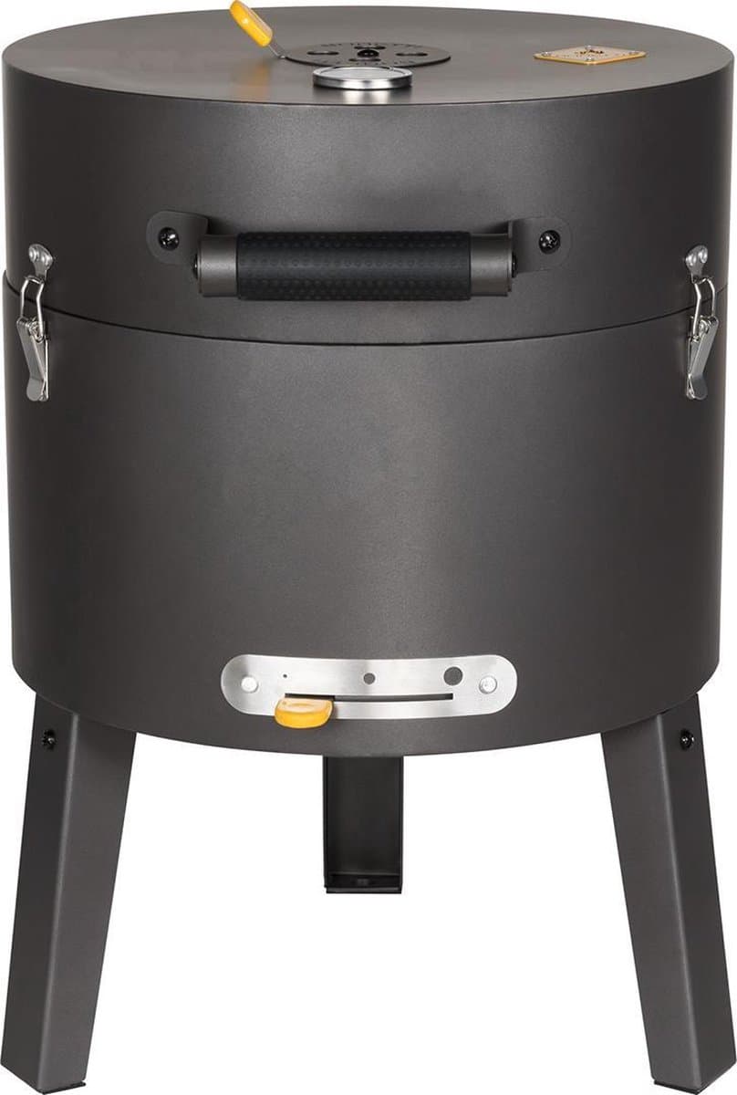 Boretti - Tonello houtskoolbarbecue - BBQ - ø 37 cm - Zwart - draagbaar — afbeelding 1