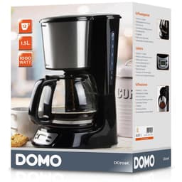DOMO DO708K Koffiezetapparaat - RVS - 1,5 l - zwart — thumbnail 4