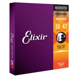 Elixir Strings NANOWEB - Akoestische Gitaarsnaren - Phosphor Bronze - Extra Light Gauge - 10-14-23-30-39-47 — thumbnail 2