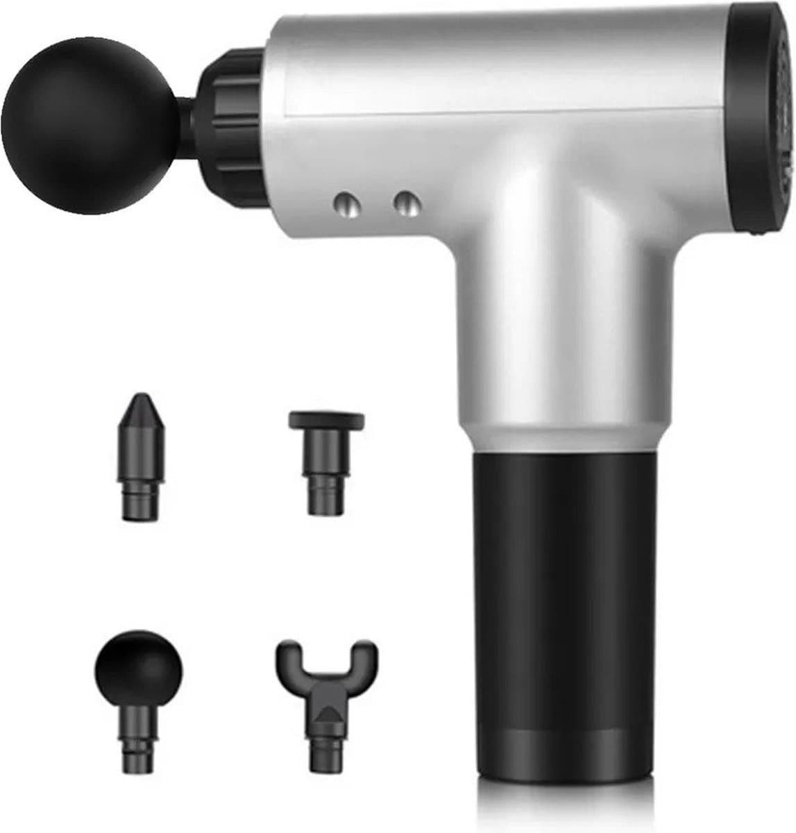 Massage gun - Zilver - Draadloos - Spierherstel en Relax massage — afbeelding 1