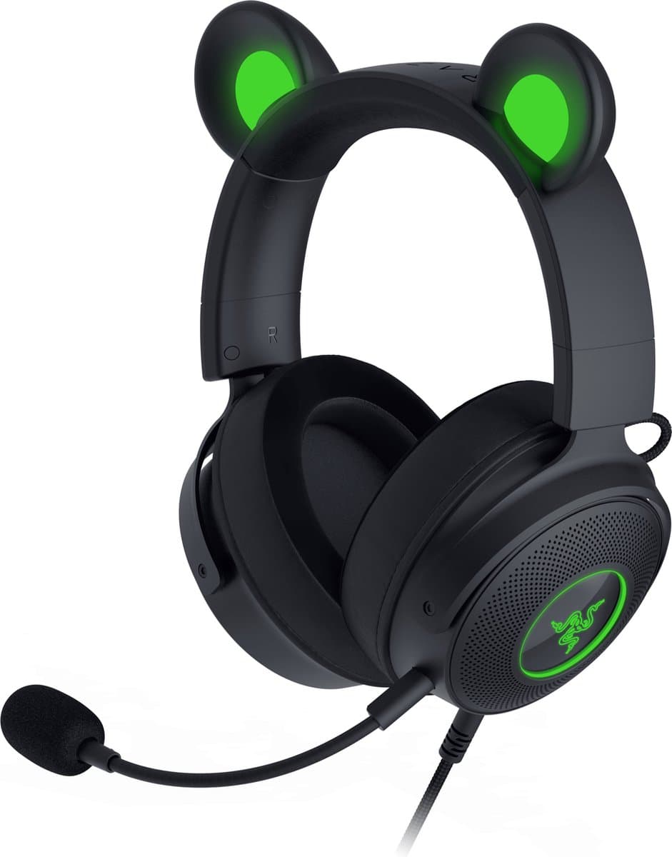 Razer Kraken Kitty V2 Pro - Gaming Headset - 7.1 Surround - RGB - Zwart - PC, MAC & Playstation — afbeelding 1