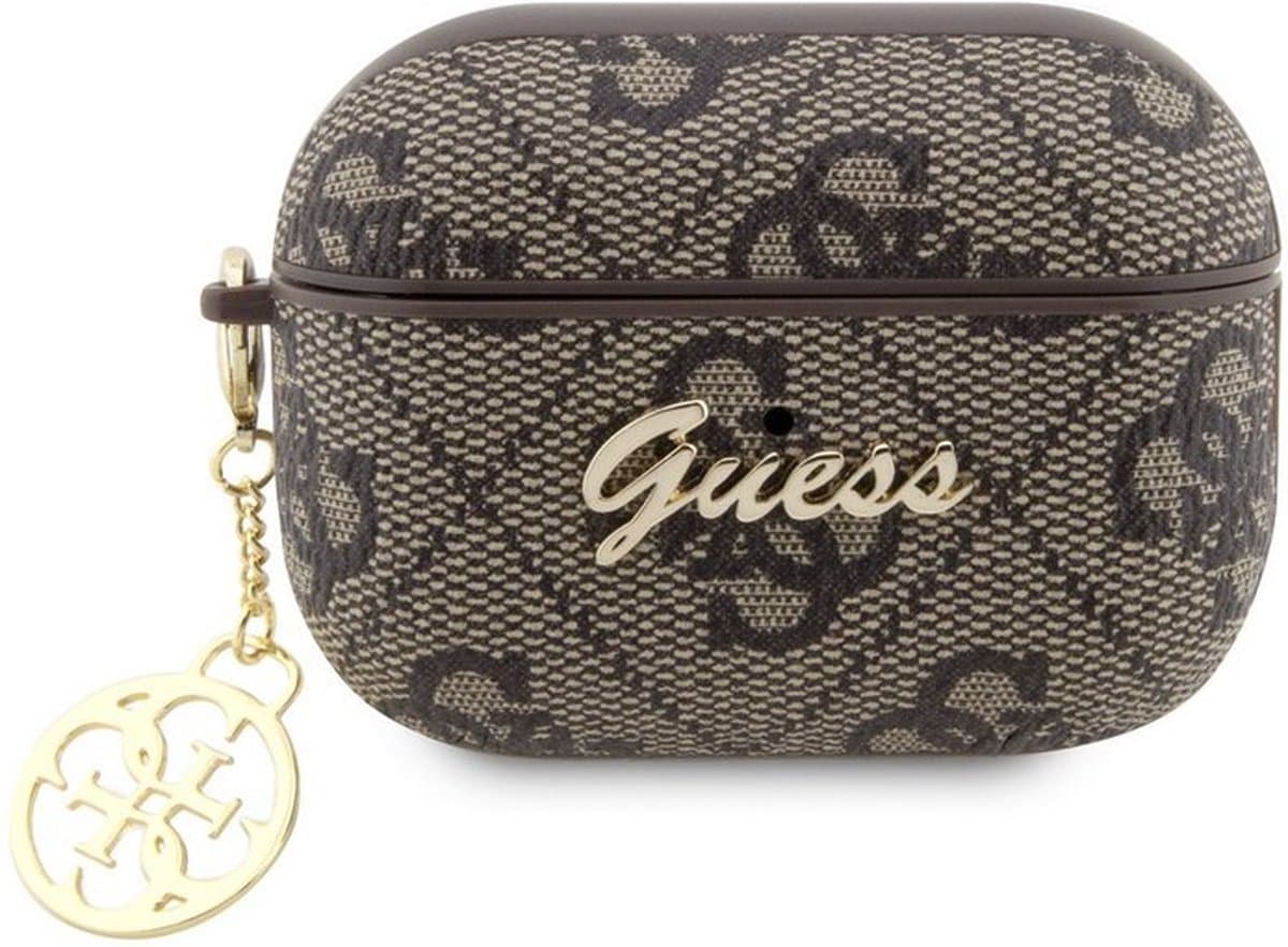 Guess 4G PU Leather Case - Apple Airpods Pro 2 (2e generatie) - Bruin — afbeelding 1