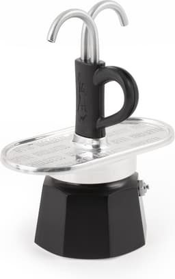 Bialetti Mini Express 2 Kops – Espressomaker – Aluminium – Inclusief 2 Espressokopjes — thumbnail 2