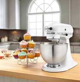 Kitchenaid 5K45SSEWH - Keukenmachine - 4.3 L mengkom - wit — thumbnail 5