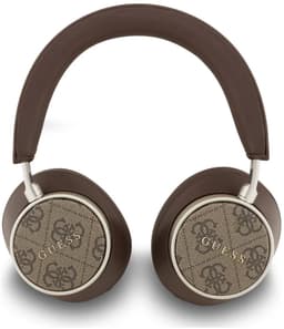 Guess Bluetooth Koptelefoon- ENC - PU Leather - 4G Classic Logo - Bruin — thumbnail 5