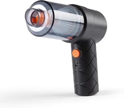 2 in 1 - Mini stofzuiger draadloos – handstofzuiger auto met blaasfunctie – USB C oplaadbare autostofzuiger – 4kPa krachtige vacuum cleaner – compacte stofzuiger met accessoires voor auto toetsenbord en bureau — thumbnail 3