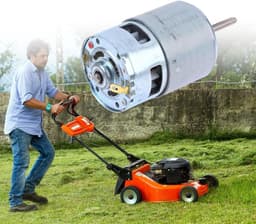 Elektrische Motor - Gazonmotor Grasmaaier - Tuinonderhoud - Hoge Krachtoverbrenging - 5mm As - Meerkleurig — thumbnail 4
