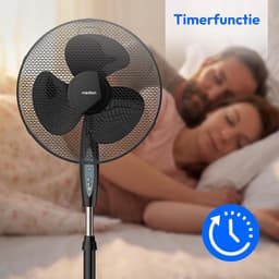Tafelventilator - Staande ventilator - Ruimte Koelen - Met Afstandsbediening - 36 cm - Zwart — thumbnail 4