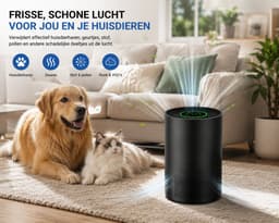 ITRONIQ Luchtreiniger Met Wifi Voor 110m² - H13 HEPA Filter - App Bediening - CADR 185 m³/u - Auto Modus - Slaapmodus 24DB - Zwart — thumbnail 4