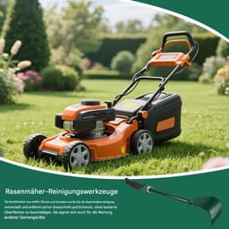 Grasmaaier Schraper - Onderhoudsborstel Dek - Gazon Onderhouden - Robuuste Schrobborstel - 40.5 cm Lengte - Grijs — thumbnail 5